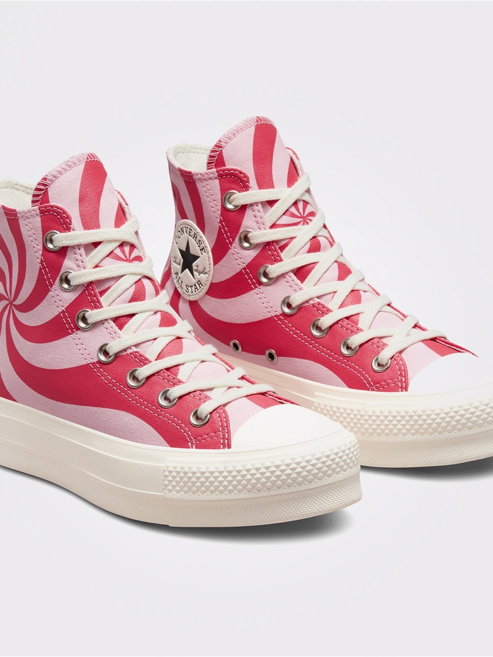 Converse All Star Lift Platform High Top Sneakers Sunrise Pink/Carmine Pink NIB - Picture 2 of 12